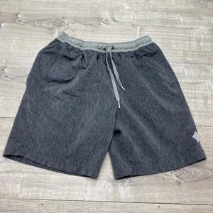 Free Fly Shorts Mens 34 Gray Sweat Elastic Waist Drawstring 9 Inseam Casual